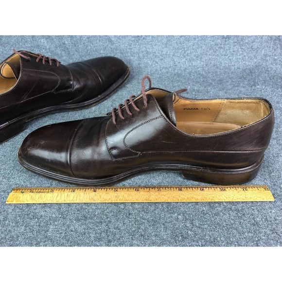 Pair of Men\'s Mezlan Brown Leather Cap Toe Oxford Dress Shoes Sz 10-1/2 main image 8